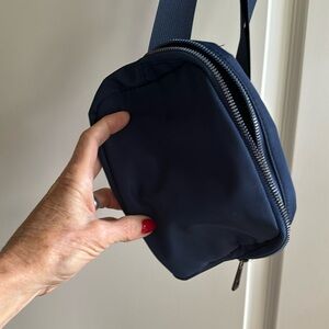 Nylon navy light weight functional “Fanny pack” bum bag  adjustable strap